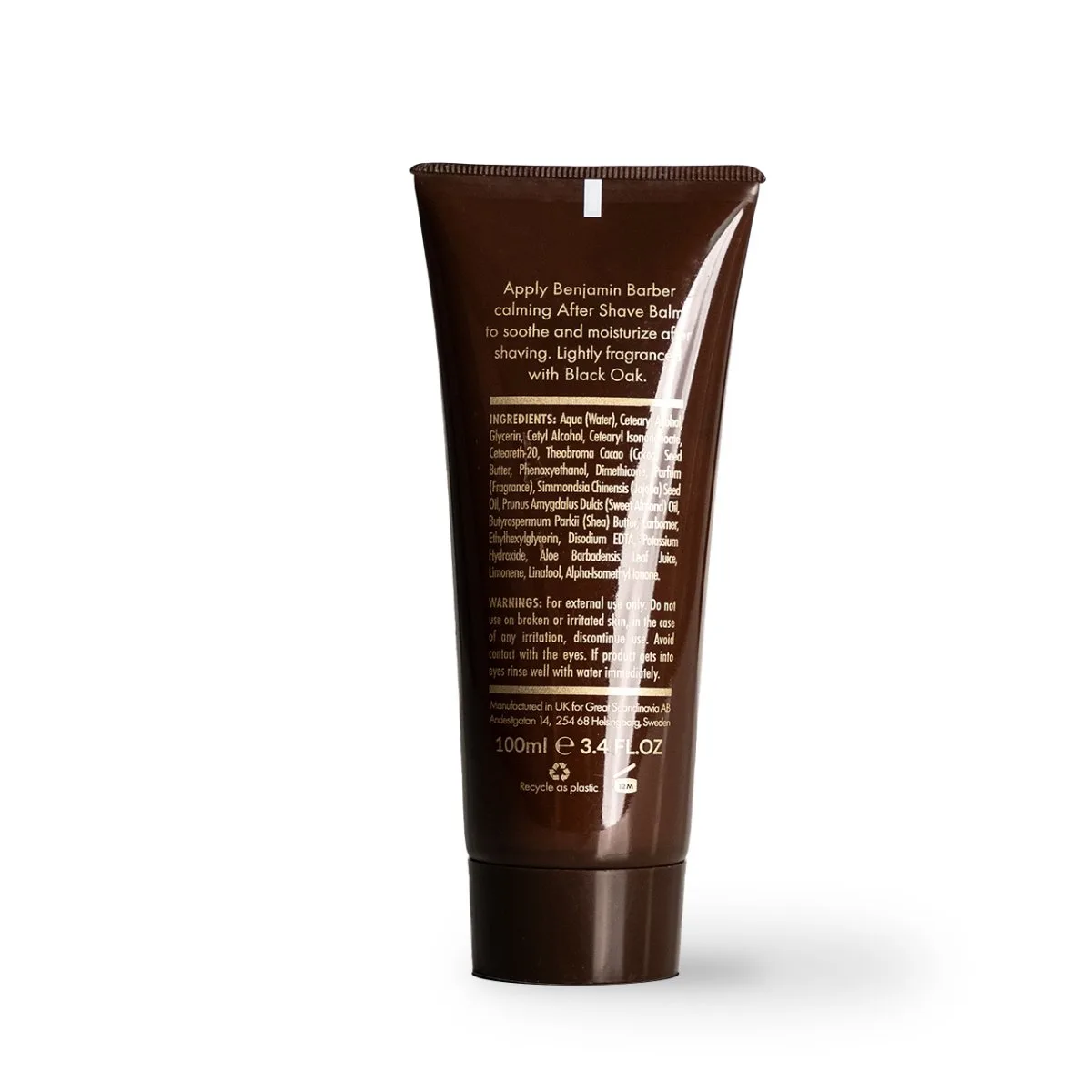 Benjamin Barber Shaving Cream Black Oak 100ml - Image 5