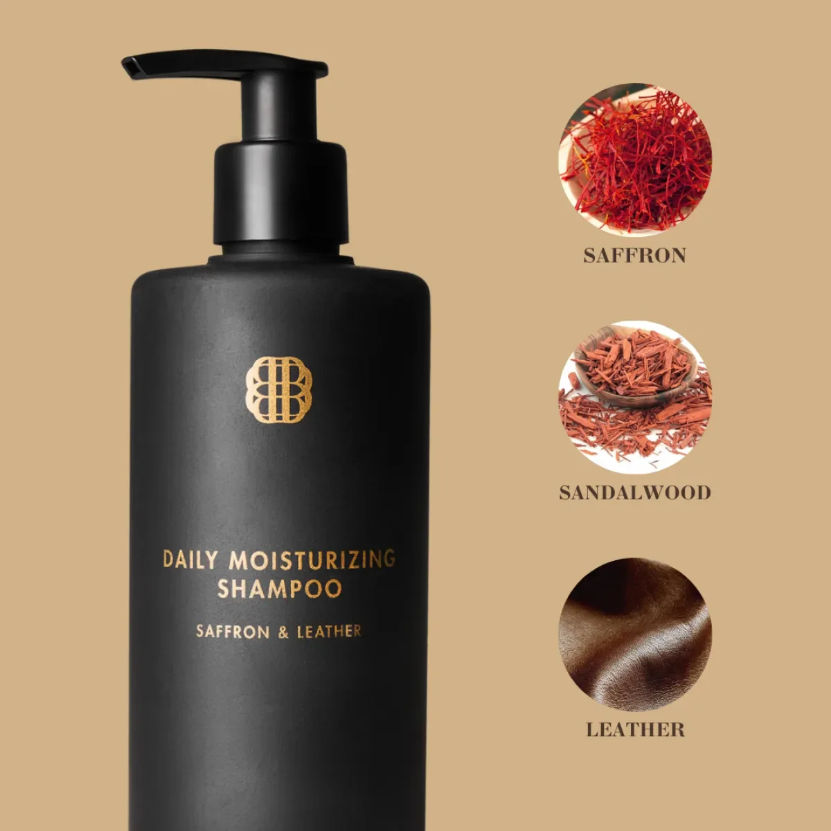 Benjamin Barber Daily Moisturizing Shampoo Saffron & Leather 300ml - Image 2