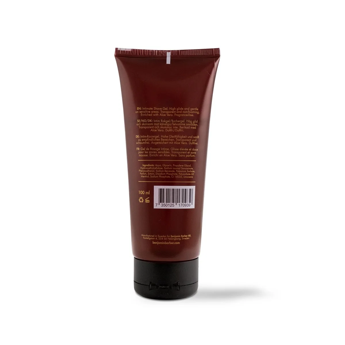 Benjamin Barber Intimate Shave Gel 100ml - Image 2