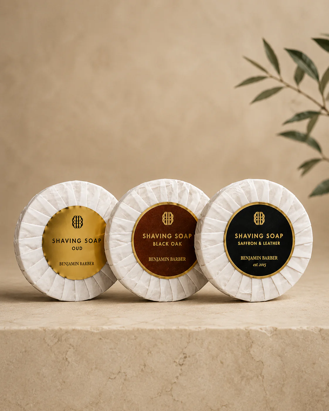 Benjamin Barber Shaving Soap Kit 3x100g - Image 2