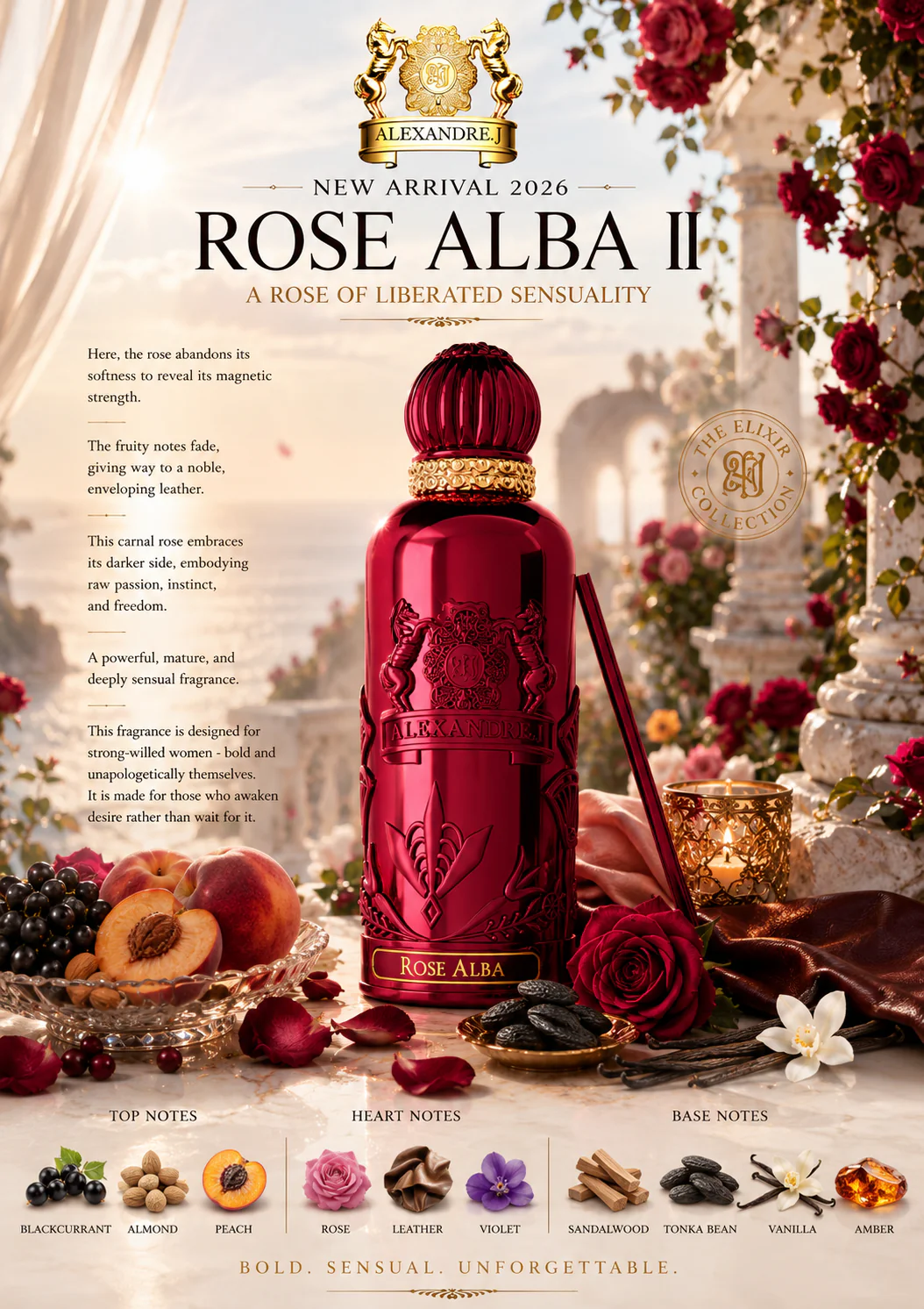 Rose Alba II Elixir Alexandre.J Eau de Parfum 100ml